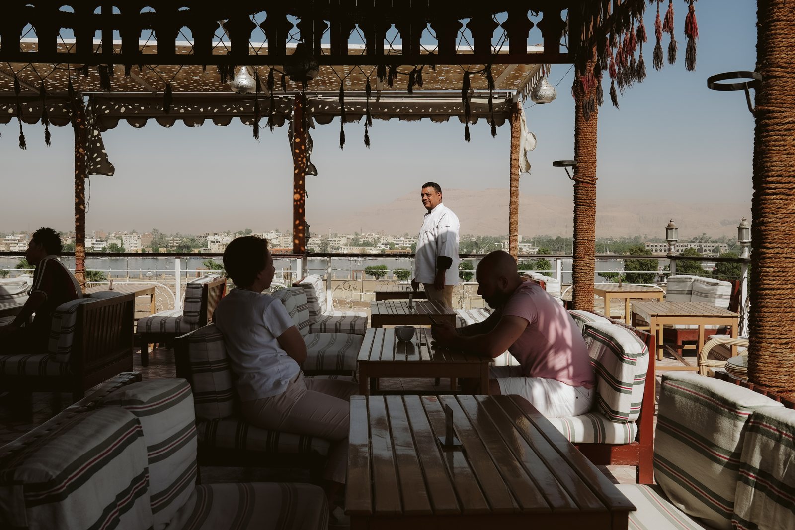 A Rooftop Pause at Al-Sahaby Lane Restaurant